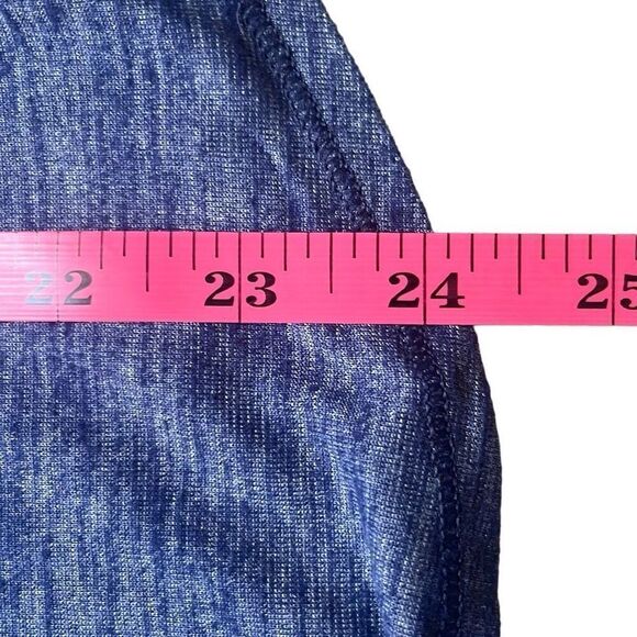 Lululemon 4 Blue Var-City Limited Edition Criss Cross Tank Top Gym Yoga Workout - Picture 8 of 8